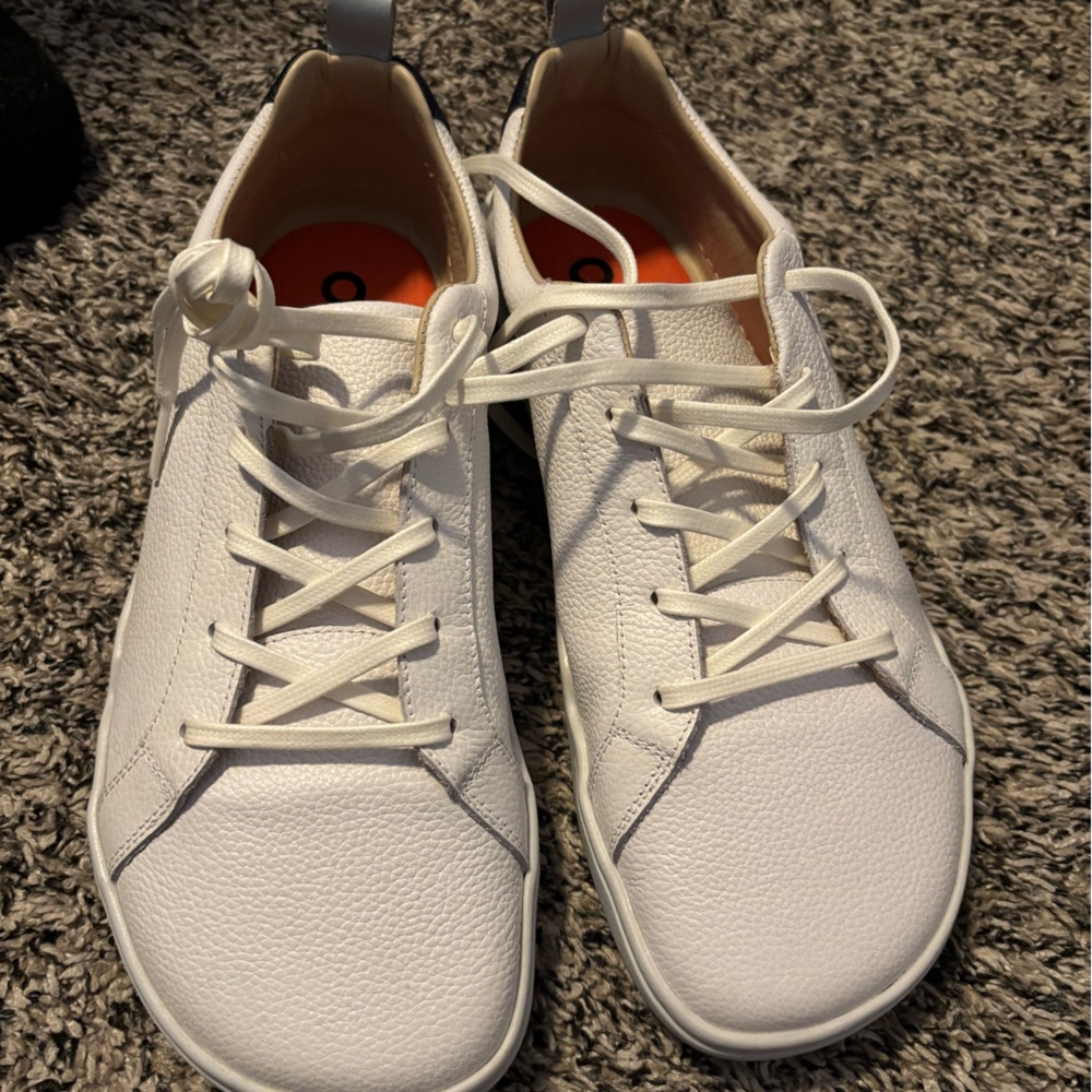 Origo Barefoot White Leather Men's Shoes